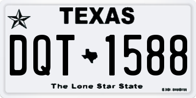 TX license plate DQT1588