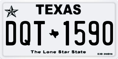 TX license plate DQT1590
