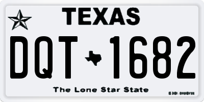 TX license plate DQT1682
