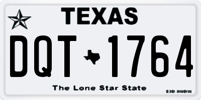 TX license plate DQT1764