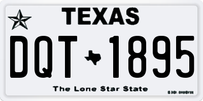 TX license plate DQT1895