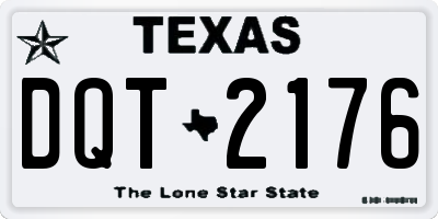TX license plate DQT2176