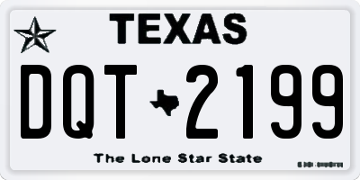 TX license plate DQT2199