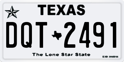TX license plate DQT2491