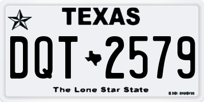 TX license plate DQT2579