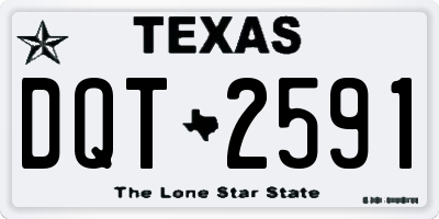 TX license plate DQT2591
