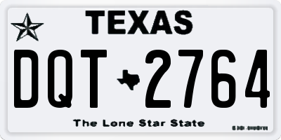 TX license plate DQT2764
