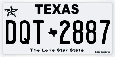 TX license plate DQT2887