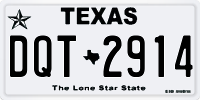 TX license plate DQT2914