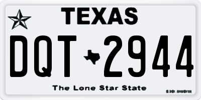 TX license plate DQT2944