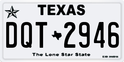 TX license plate DQT2946