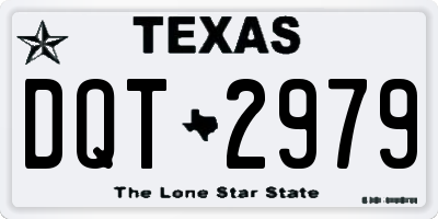 TX license plate DQT2979