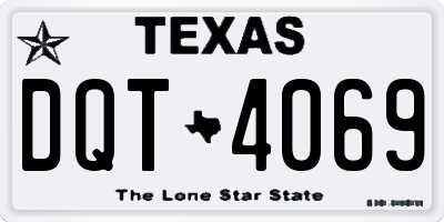 TX license plate DQT4069