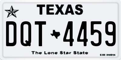 TX license plate DQT4459