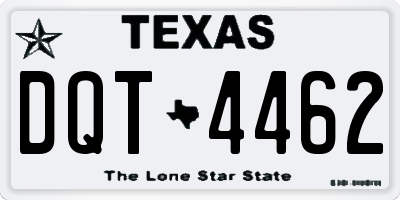 TX license plate DQT4462