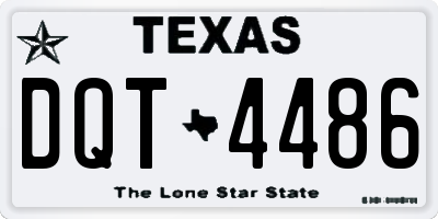 TX license plate DQT4486
