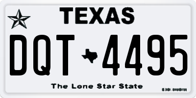 TX license plate DQT4495