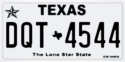 TX license plate DQT4544
