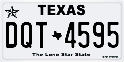 TX license plate DQT4595