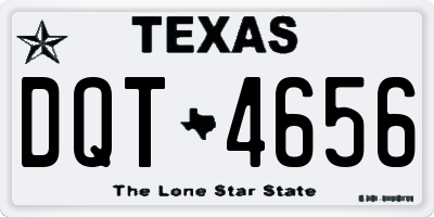 TX license plate DQT4656