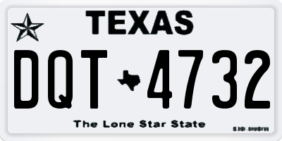 TX license plate DQT4732