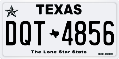 TX license plate DQT4856