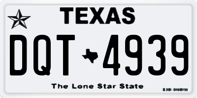 TX license plate DQT4939