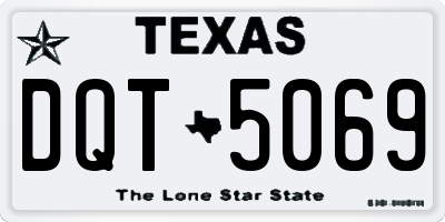 TX license plate DQT5069