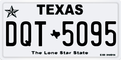 TX license plate DQT5095