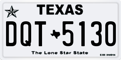 TX license plate DQT5130