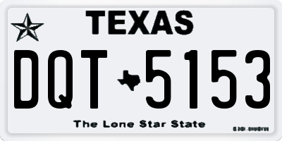 TX license plate DQT5153