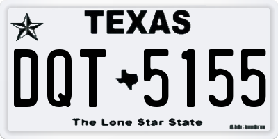 TX license plate DQT5155