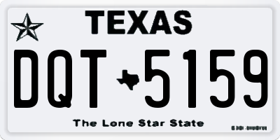 TX license plate DQT5159