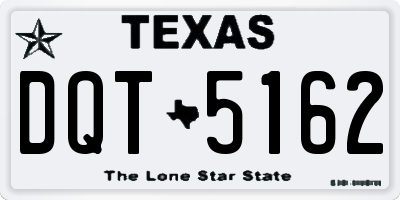 TX license plate DQT5162