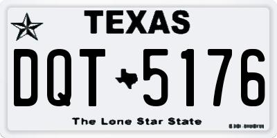 TX license plate DQT5176