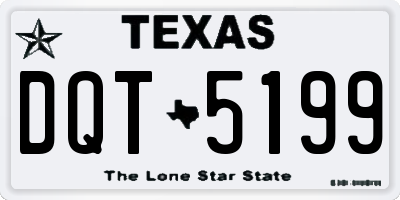 TX license plate DQT5199