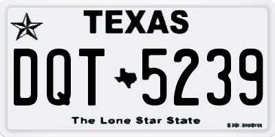 TX license plate DQT5239