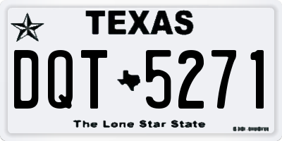TX license plate DQT5271
