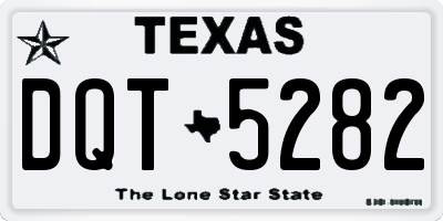 TX license plate DQT5282