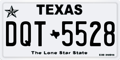 TX license plate DQT5528