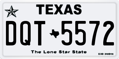 TX license plate DQT5572