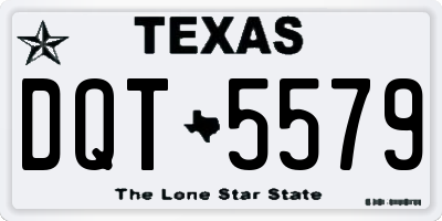 TX license plate DQT5579