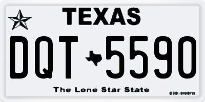 TX license plate DQT5590