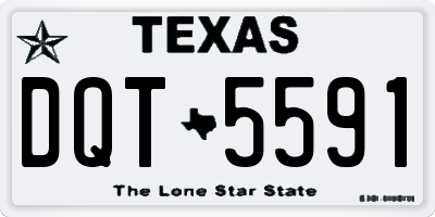 TX license plate DQT5591