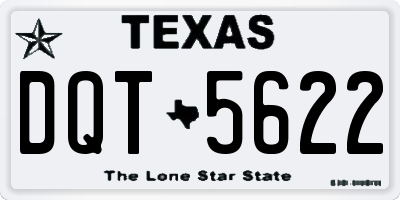 TX license plate DQT5622