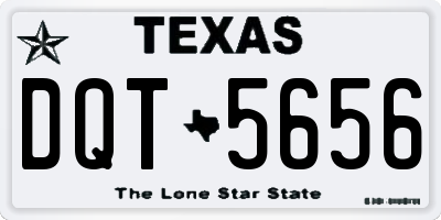 TX license plate DQT5656