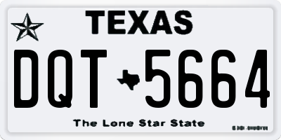 TX license plate DQT5664