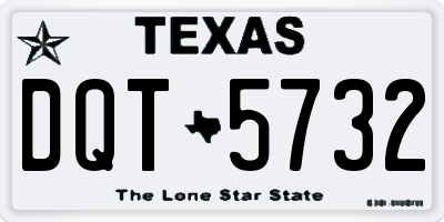 TX license plate DQT5732