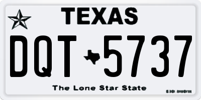 TX license plate DQT5737
