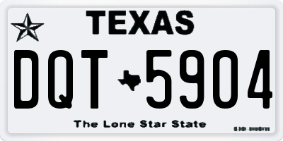 TX license plate DQT5904